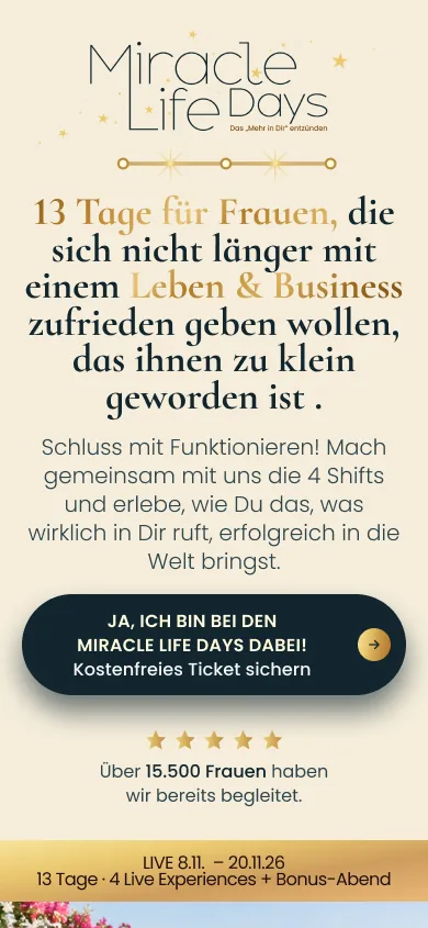Miracle Life Days: the mobile landing page, open in Figma. Read the case study.